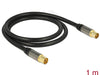 Delock 88922 Antenna Cable Iec Plug > Iec Jack Rg-6/U 1 M Black