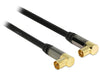 Delock 88781 Antenna Cable Iec Plug Angled > Iec Jack Angled Rg-6/U 1 M Black