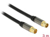 Delock 88924 Antenna Cable Iec Plug > Iec Jack Rg-6/U 3 M Black