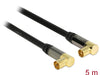 Delock 88917 Antenna Cable Iec Plug Angled > Iec Jack Angled Rg-6/U 5 M Black