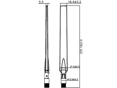 Delock 88913 Wlan 802.11 Ac/A/H/B/G/N Antenna Rp-Sma Plug 5