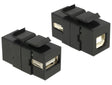 Delock 86370 Keystone Module Usb 2.0 A Female > Usb 2.0 B Female Black