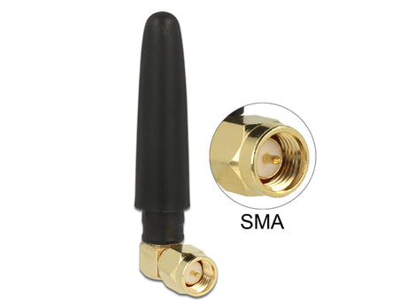 Delock 88915 Ism 433 Mhz Antenna Sma 1 Dbi Omnidirectional Rubber Black