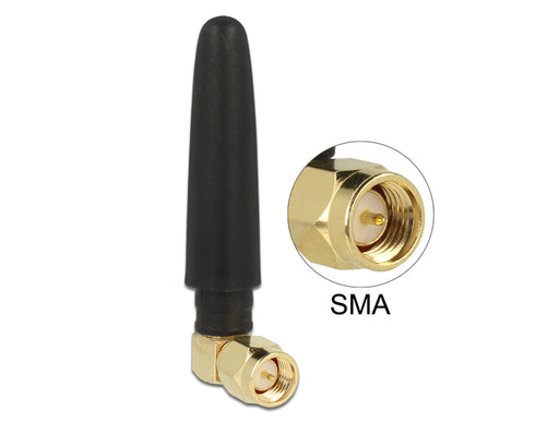 Delock 88915 Ism 433 Mhz Antenna Sma 1 Dbi Omnidirectional Rubber Black