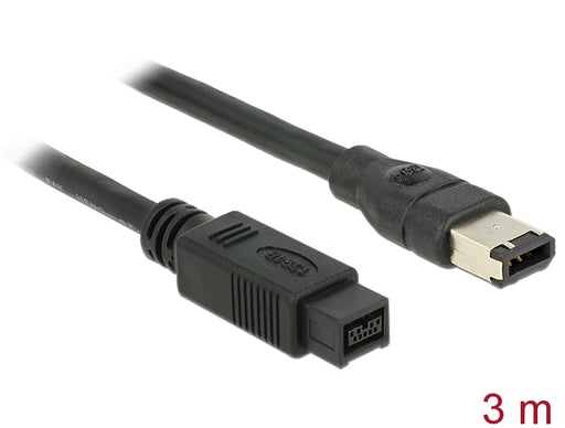 Delock 82597 Cable Firewire 9 Pin Male > 6 Pin Male 3 M