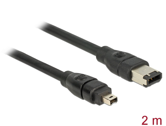 Delock 82577 Cable Firewire 6 Pin Male > 4 Pin Male 2 M