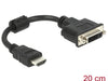 Delock 65327 Adapter Hdmi Male > Dvi 24+5 Female 20 Cm