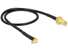 Delock 88936 Antenna Cable Rp-Sma Jack Bulkhead > Mmcx 90° Plug 320 Mm