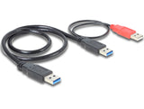 Delock 82908 Cable Usb 3.0 Type A Male + Usb Type A Male > Usb 3.0 Type A Male