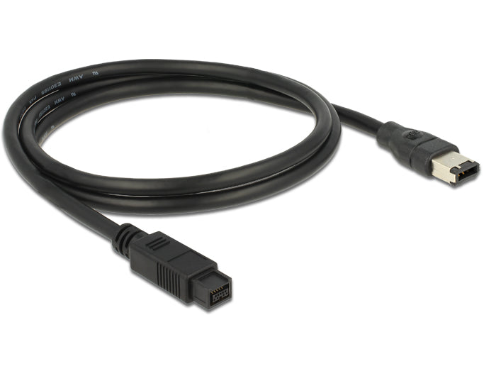 Delock 82595 Cable Firewire 9 Pin Male > 6 Pin Male 1 M