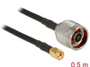 Delock 88937 Antenna Cable N Plug > Rp-Sma Plug Cfd200 0.5 M Low Loss