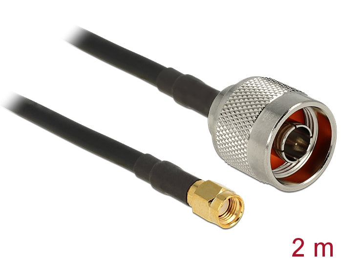 Delock 88940 Antenna Cable N Plug > Rp-Sma Plug Cfd200 2 M Low Loss