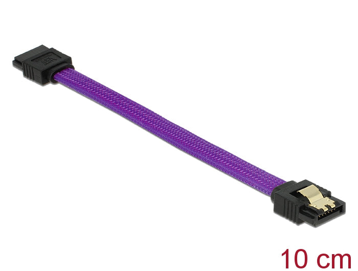 Delock 83688 Sata 6 Gb/S Cable 10 Cm Violet