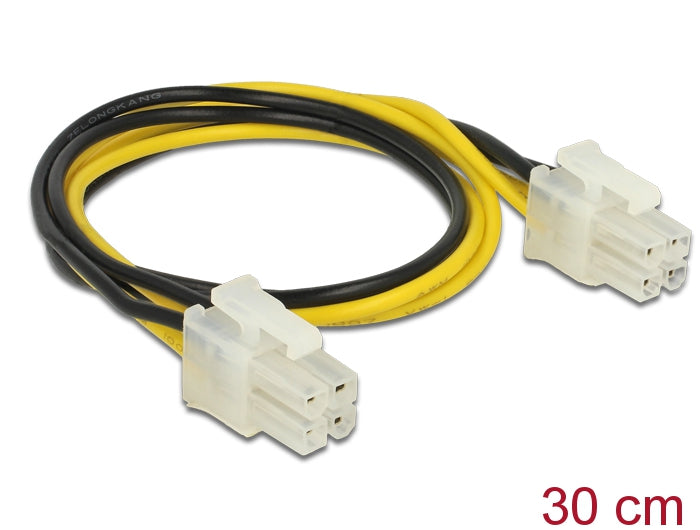 Delock 65604 Power Cable P4 Male > P4 Male 30 Cm