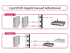 Delock 87673 Switch Rj45 10 Gbps 2 Port Manual Bidirectional