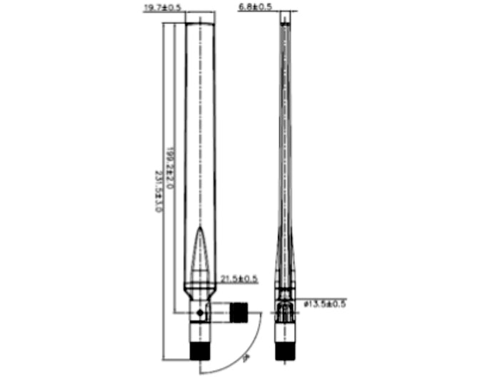 Delock 88977 Lte Antenna Sma Plug 0 - 4 Dbi Omnidirectional Rotatable