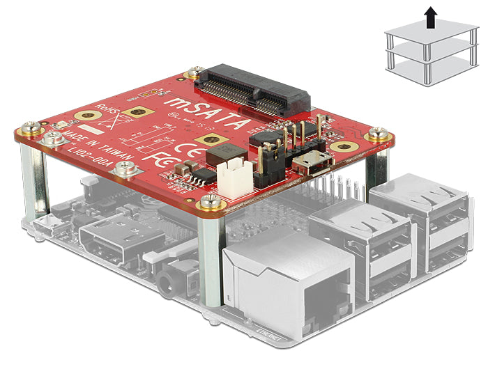 Delock 62648 Converter Raspberry Pi Usb Micro-B Female / Usb Pin Header