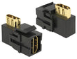 Delock 86358 Keystone Module Hdmi Female > Hdmi Female 90° Angled Black