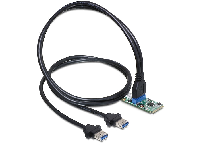 Delock 95234 Mini Pcie I/O Pcie Full Size 1 X 19 Pin Usb 3.0 Pin Header Male