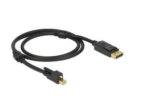 Delock 83721 Cable Mini Displayport 1.2 Male With Screw > Displayport Male 4K