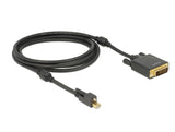 Delock 83726 Cable Mini Displayport 1.2 Male With Screw > Dvi Male 4K Active