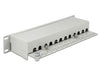 Delock 43299 10″ Patch Panel 12 Port Cat.6 Grey