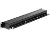 Delock 43298 19″ Patch Panel 24 Port Cat.6 Black