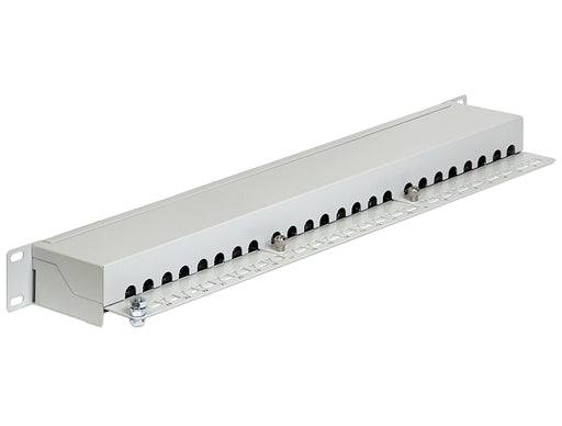 Delock 43300 19″ Patch Panel 24 Port Cat.6 Grey