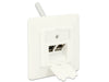 Delock 86219 Keystone Wall Outlet 2 Port Compact