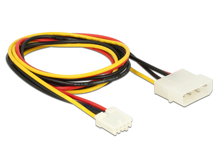 Delock 83822 Power Cable 4 Pin Male > 4 Pin Floppy Female 60 Cm