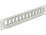 Delock 43309 10″ Keystone Patch Panel 12 Port Grey