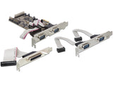 Delock 89177 Pci Express X1 Card To 4 X Serial, 1 X Parallel