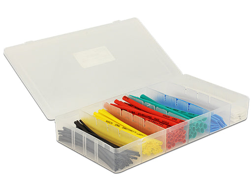 Delock 86264 Heat Shrink Tube Box 100 Pieces Assorted Colours