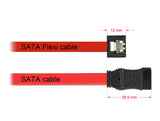 Delock 83832 Sata 6 Gb/S Cable 10 Cm Red Flexi