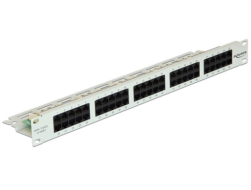 Delock 43030 19″ Patch Panel 50 Port Cat.3 Isdn Grey