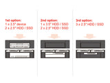 Delock 18000 5.25″ Installation Frame For 1 X 3.5″ + 2 X 2.5″ Hard Drives