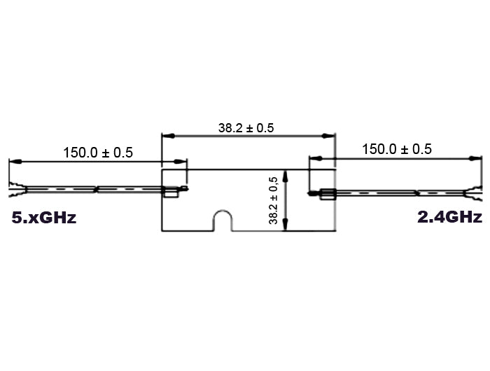 Delock 88984 Wlan 802.11 Ac/A/H/B/G/N Twin Antenna 2 X I-Pex Inc., Mhf® I Plug