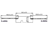 Delock 88984 Wlan 802.11 Ac/A/H/B/G/N Twin Antenna 2 X I-Pex Inc., Mhf® I Plug