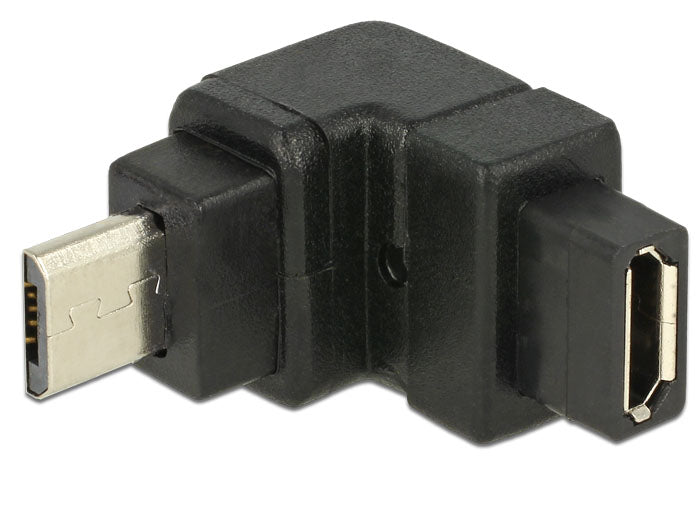 Delock 65669 Adapter Usb 2.0 Micro-B Male > Usb 2.0 Micro-B Female Angled Up