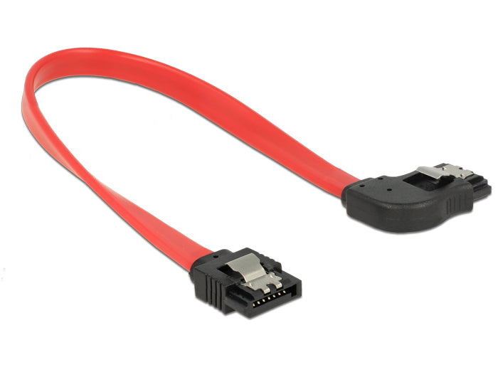 Delock 83967 Sata 6 Gb/S Cable Straight To Right Angled 20 Cm Red