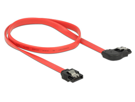 Delock 83969 Sata 6 Gb/S Cable Straight To Right Angled 50 Cm Red