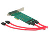 Delock 89473 Pci Express X1 Card > 2 X Internal M.2 Key B 110 Mm