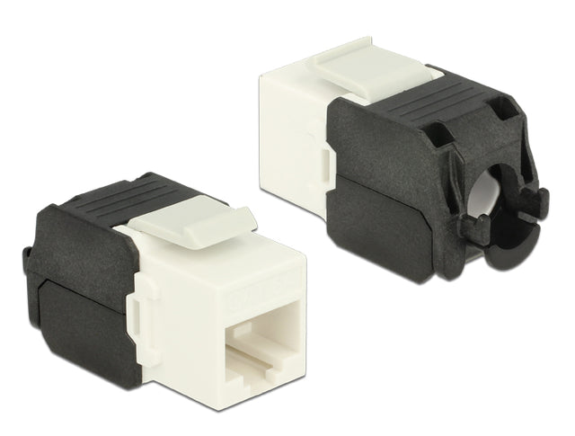 Delock 86266 Keystone Module Rj45 Jack > Lsa Cat.6A Utp White