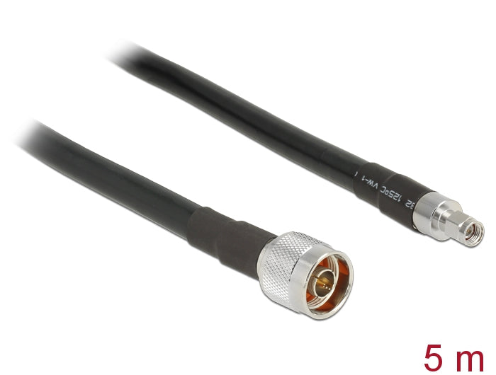 Delock 13023 Antenna Cable N Plug > Rp-Sma Plug Cfd400 Llc400 5 M Low Loss