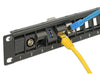 Delock 43340 19″ Keystone Patch Panel 24 Port Rotatable Black