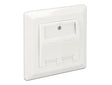 Delock 86202 Keystone Wall Outlet 2 Port