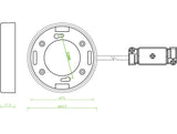 Delock Lighting 46019 Gx53 Surface Mount Base Round Type F White