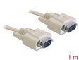 Delock 82980 Serial Cable D-Sub 9 Male To Male 1 M