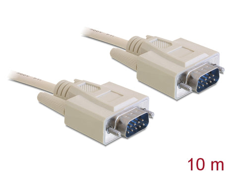 Delock 82983 Serial Cable D-Sub 9 Male To Male 10 M