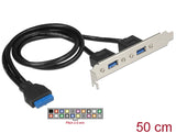 Delock 84836 Slot Bracket 1 X 19 Pin Usb 3.0 Pin Header Female Internal